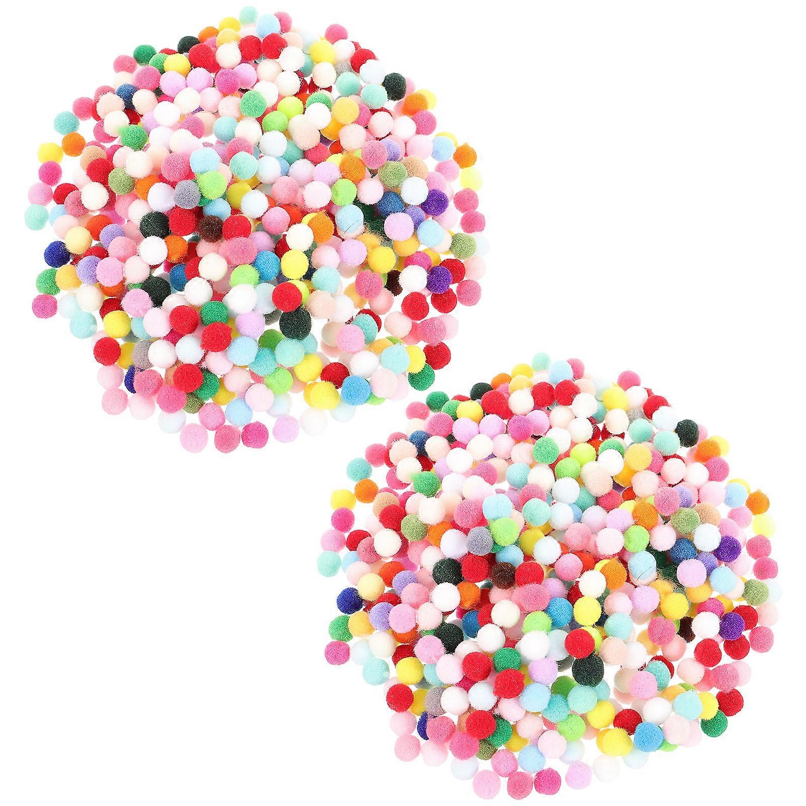 Goodie Bag Items For Kids Plush Ball Toy Diy Enthusiasts Tassel Key Chain Round Assorted Color 2000Pcs