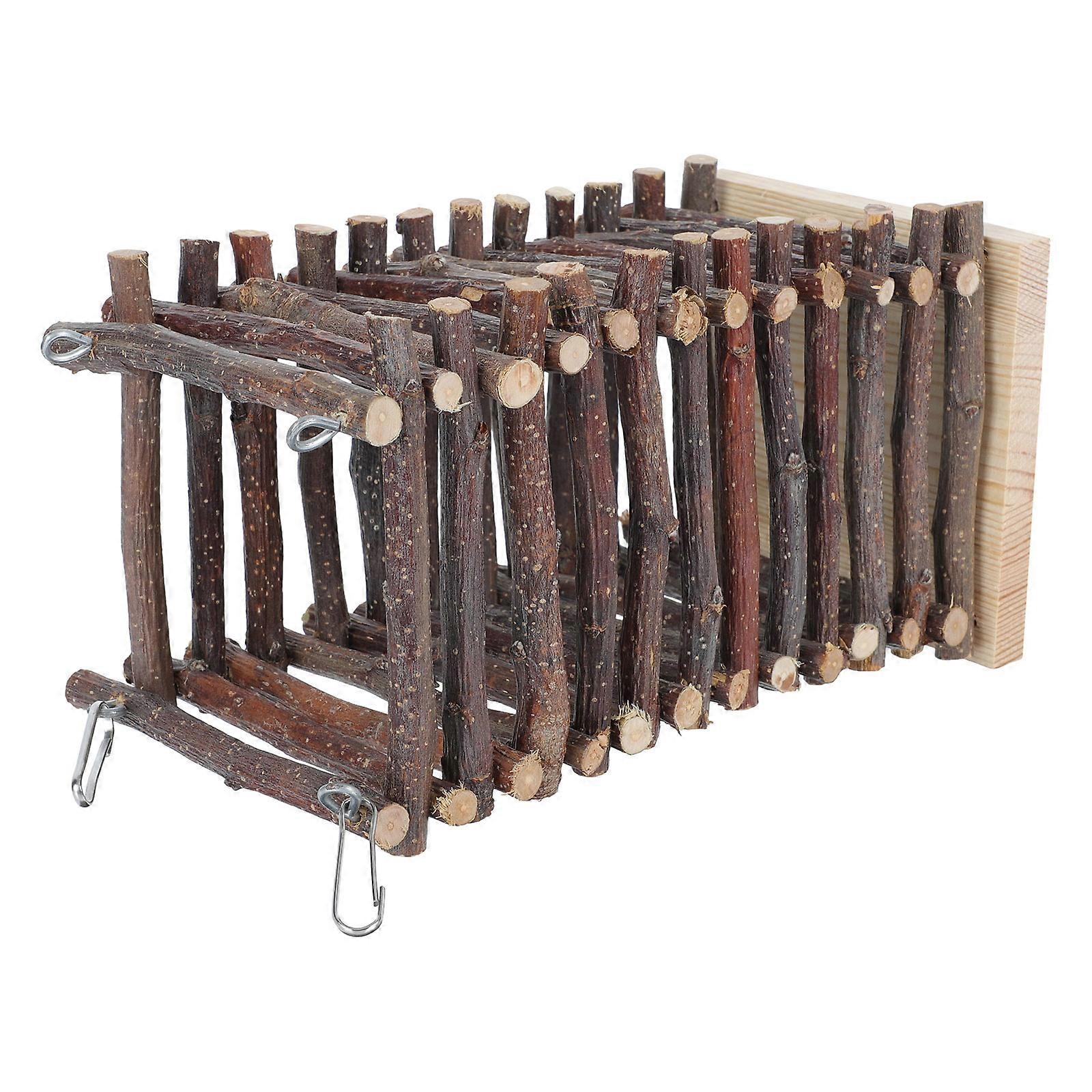 The **1pc Wooden Grass Feeding Rack for Guinea Pig and Rabbit** is a simple and practical accessory designed to keep your small pet's feeding area