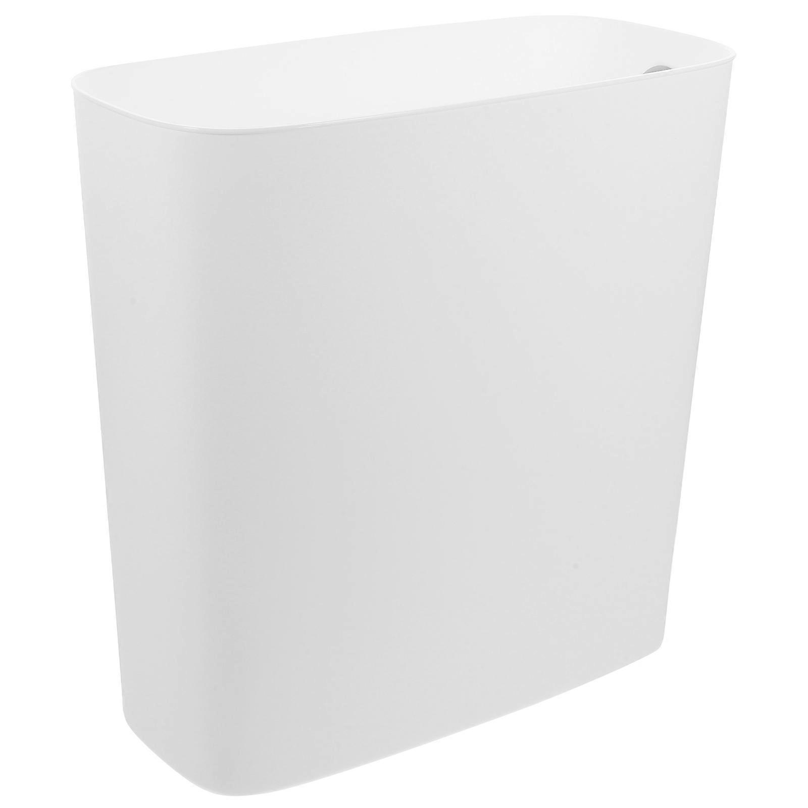 Modern Design Plastic Garbage Can for Bathroom, Kitchen, or Office – Compact, Easy to Clean Trash Bucket for Narrow Spaces