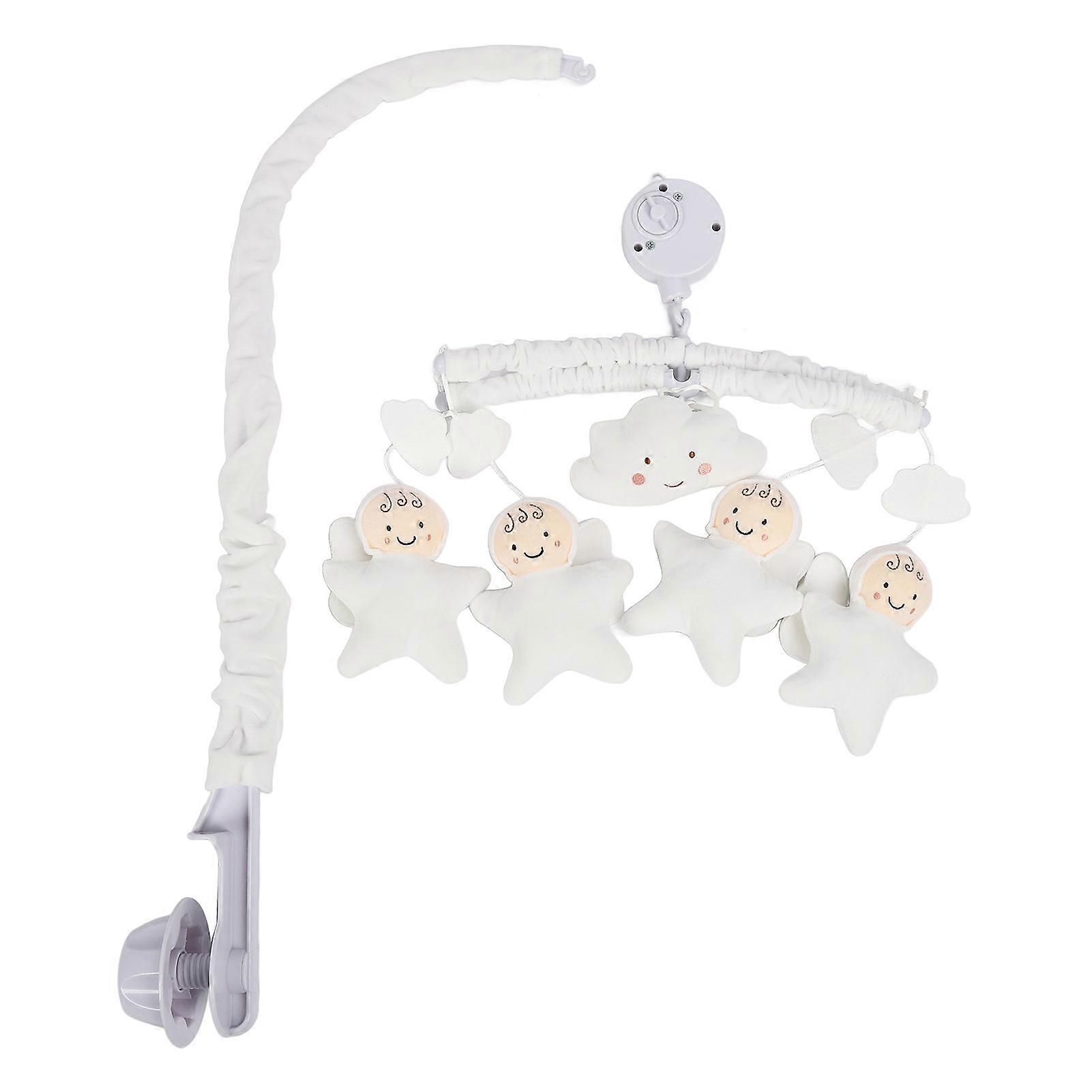 Baby Bed Bell Soft Plush Baby Crib Bell Visual Development Rotatable Hanging Musical Crib Toy for Newborn