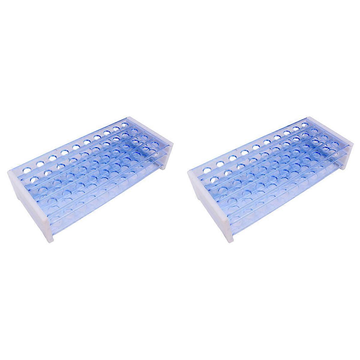 2X Plastic 3 Layers Lab Test Tube Rack Holder for 18mm Centrifugal Pipe Stand 40 Holes