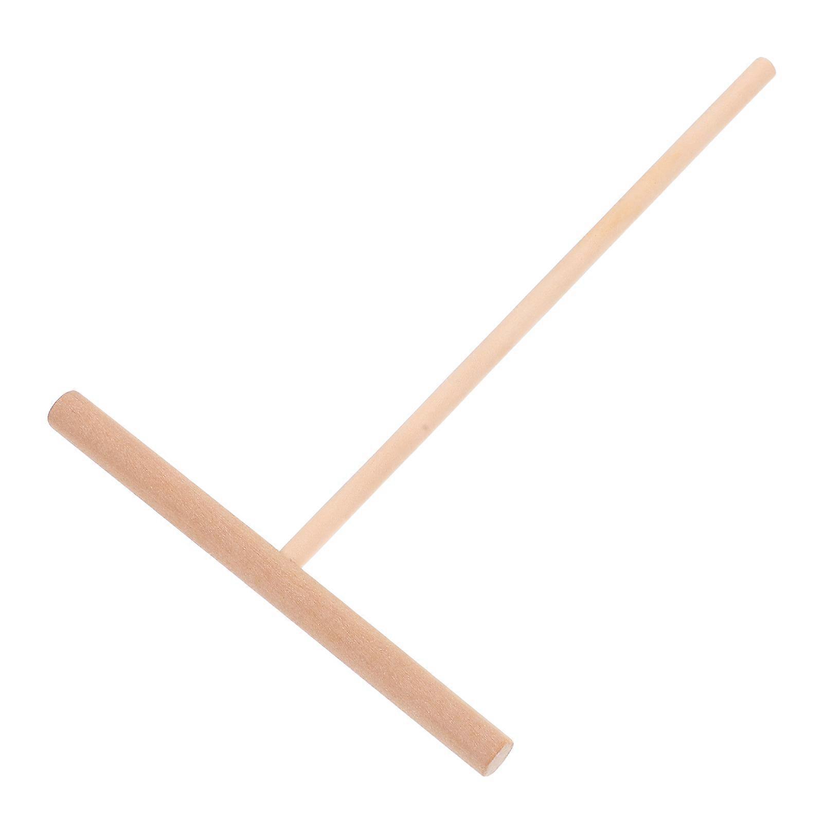 Wooden Crepe Pancake Spreader for Home Use Safe Beige Color Ideal for Uniform Dough Spreading