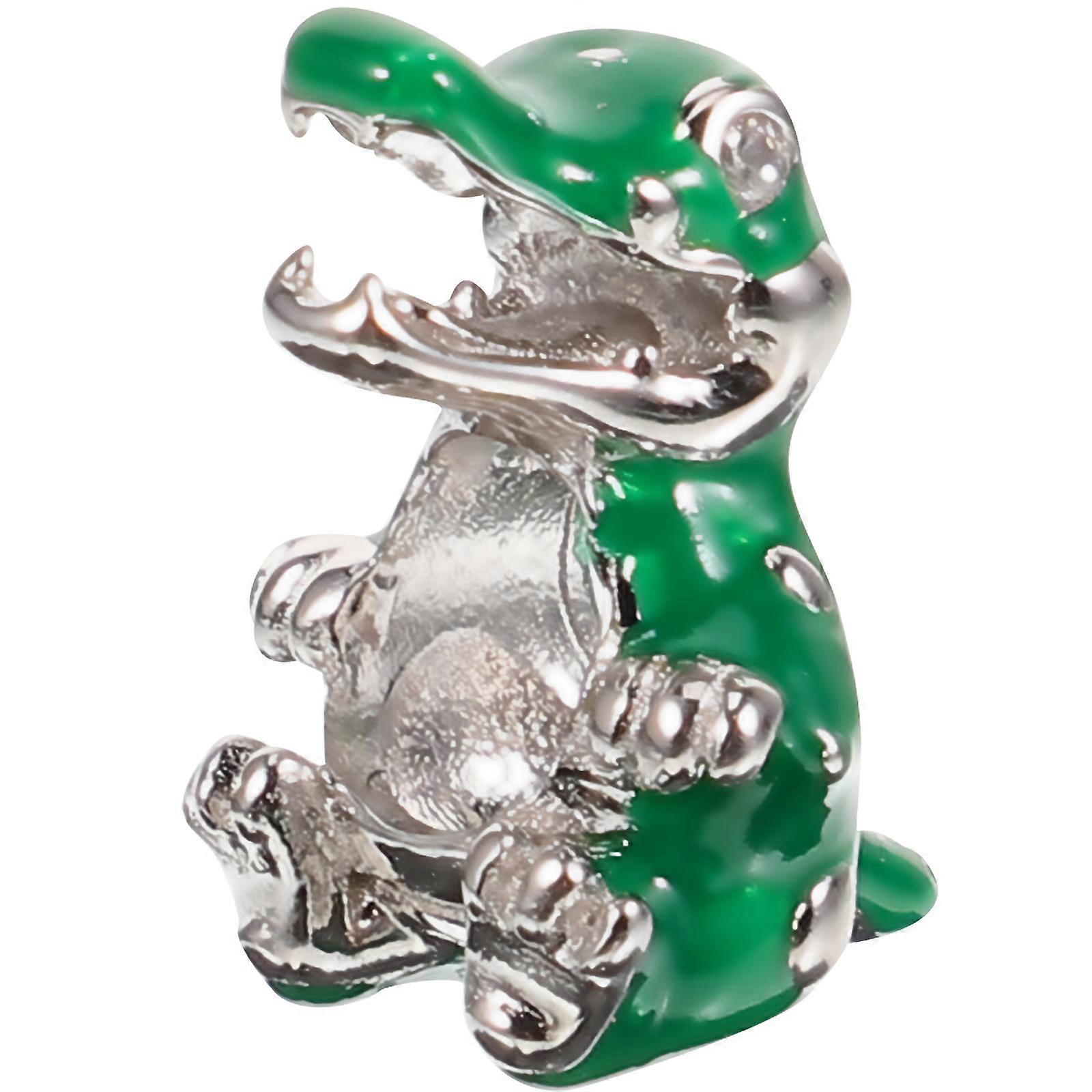 Bead with Unique Crocodile Charm Ideal for Handmade Jewelry