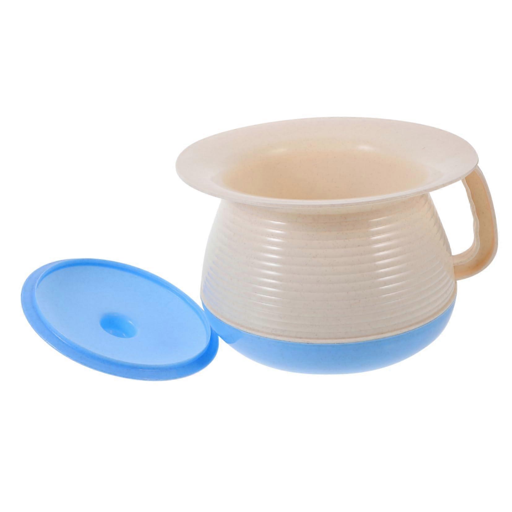 Portable Unisex Children's Potty with Lid, Stable Urine Container, Plastic Spit Bucket, Hygienic and Easy to Carry for Home and Travel