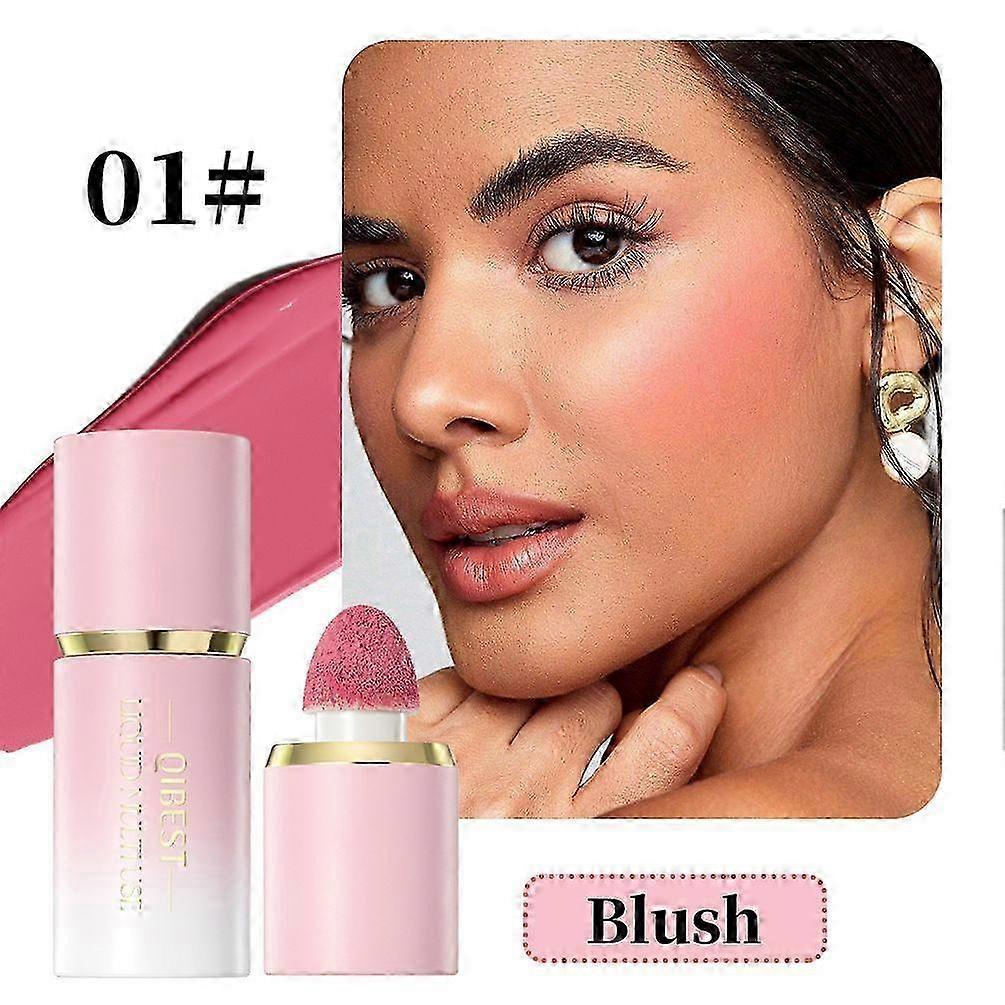 Liquid Blush - High Pigment Liquid Blush for Cheeks, Lightweight & Long Lasting, Buildable Color for a Natural Glow,Easy to Blend Blush for Any Skin