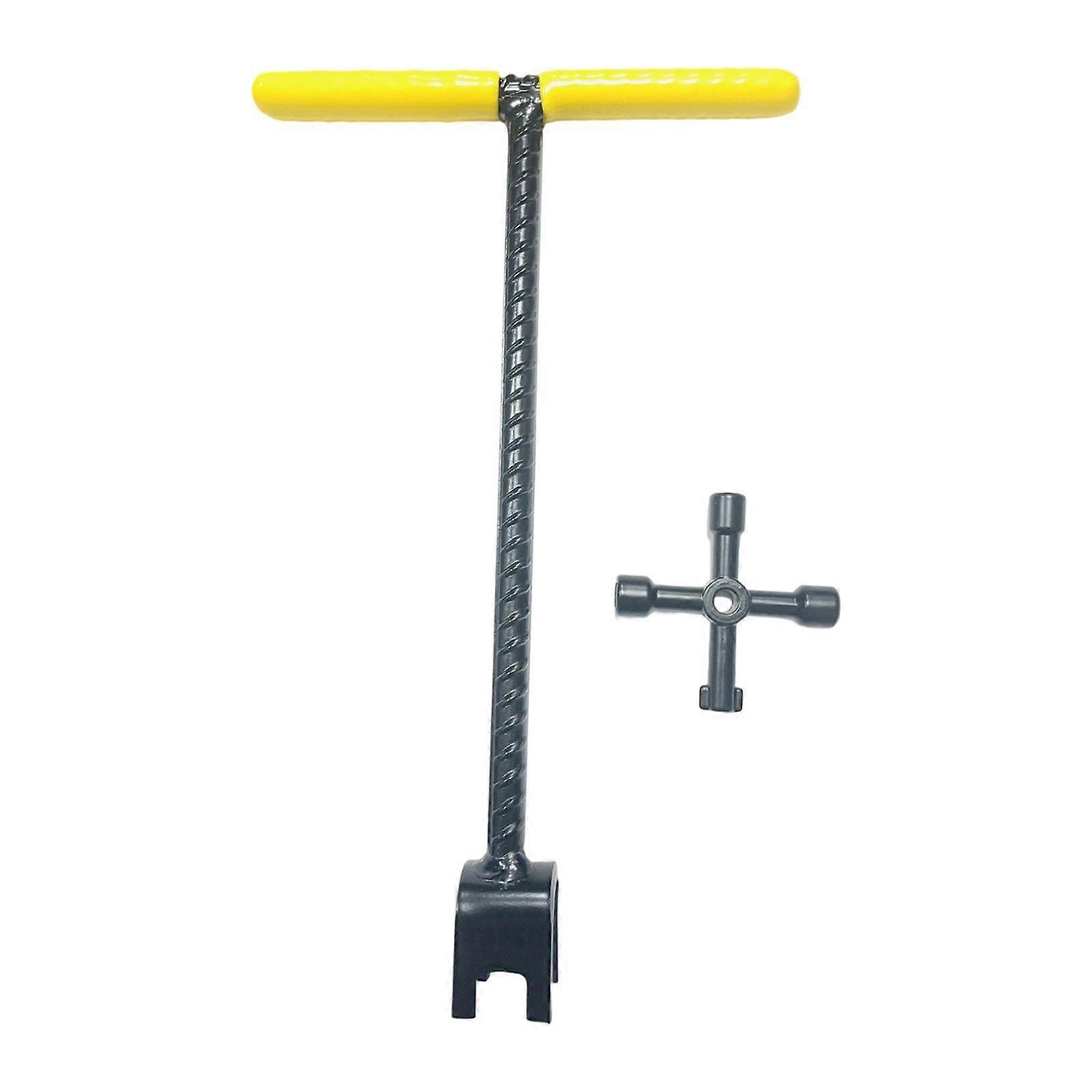 Water Meter Key,Heavy Duty,4 Ways Multi Functional Utility Key,Garden Plumbing