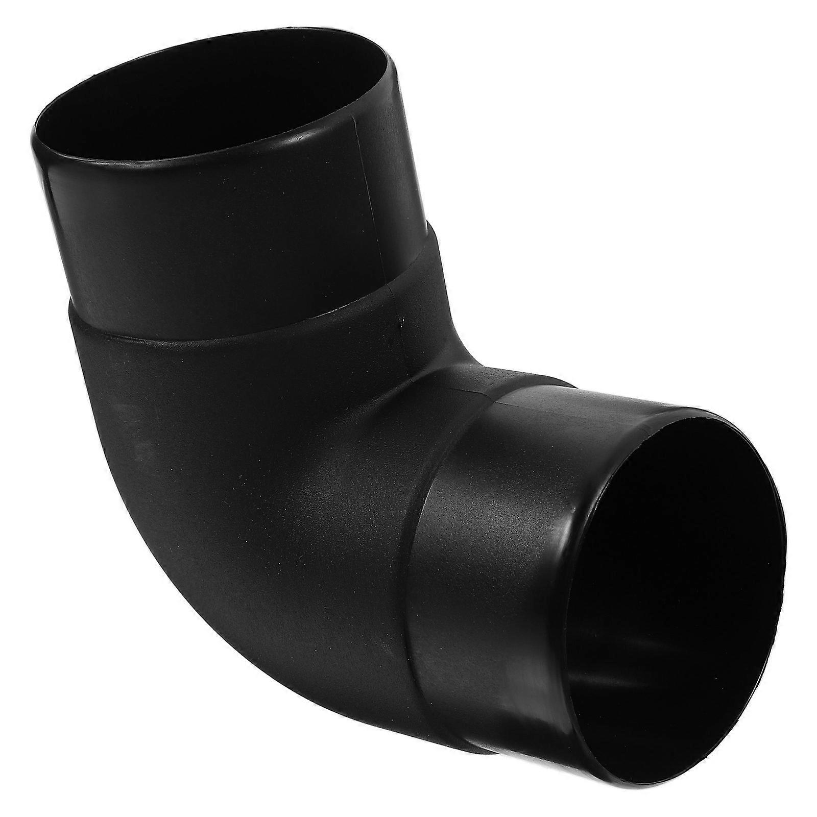 High Temperature Resistant Pipe Bending Connector for Air Conditioning, Heater Ducts, and Ventilation Systems – Black Plastic Ducting Joint