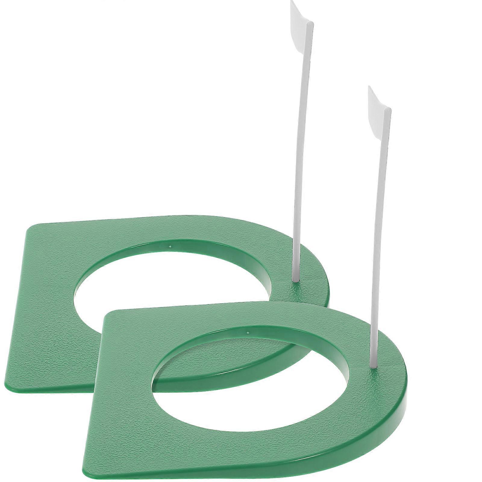 Putting Cup Training Aid 2pcs Golf Putter Practice Trainer with Removable Ring for Golf Enthusiasts