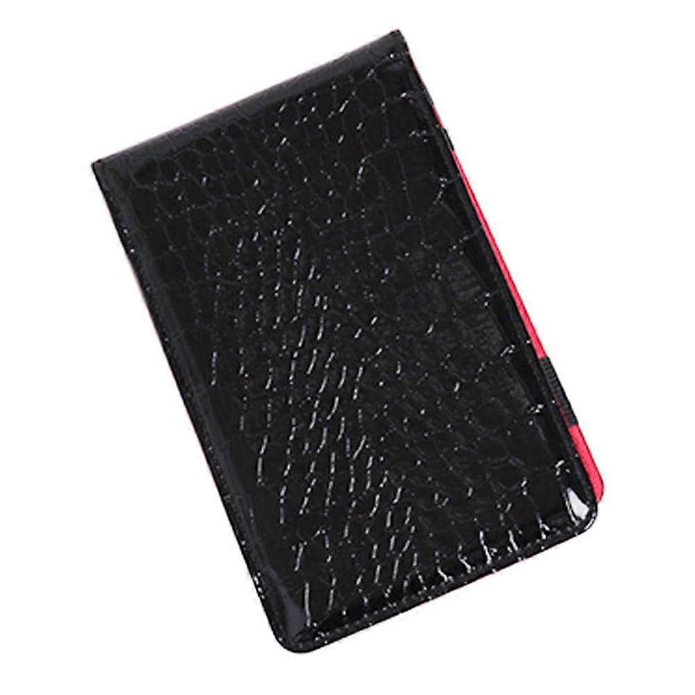 Golf Scorebook Black Leather Notebook for Recording Rounds and Handicap Tracking on Course