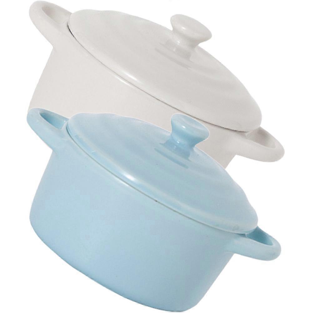 Adorable Ceramic Bowl for Kitchen Use Assorted Color Quality 2Pcs