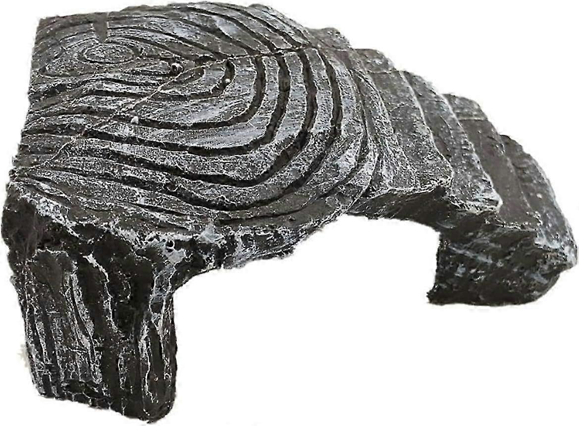 Turtle Platform Hideout & Ramp for Reptiles and Amphibians - Small Reptile Shelter for Aquatic Turtles & Terrapins