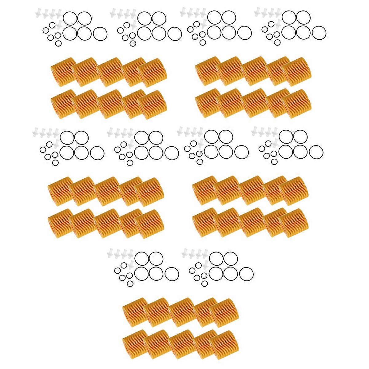 50Pcs Oil Filter Elements for
