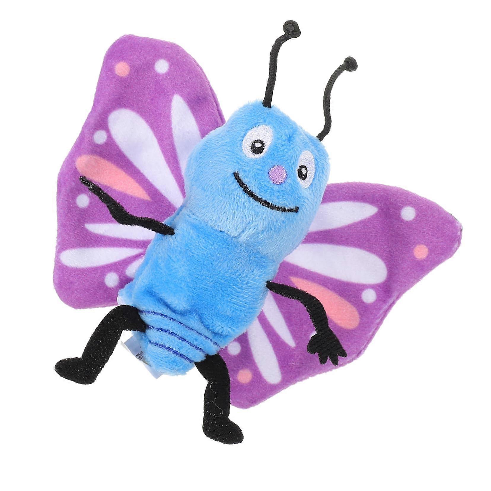 Butterfly Hand Puppet for Kids Educational Plush Hand Puppet Cute Bee and Butterfly Toys for Early Education and Storytelling