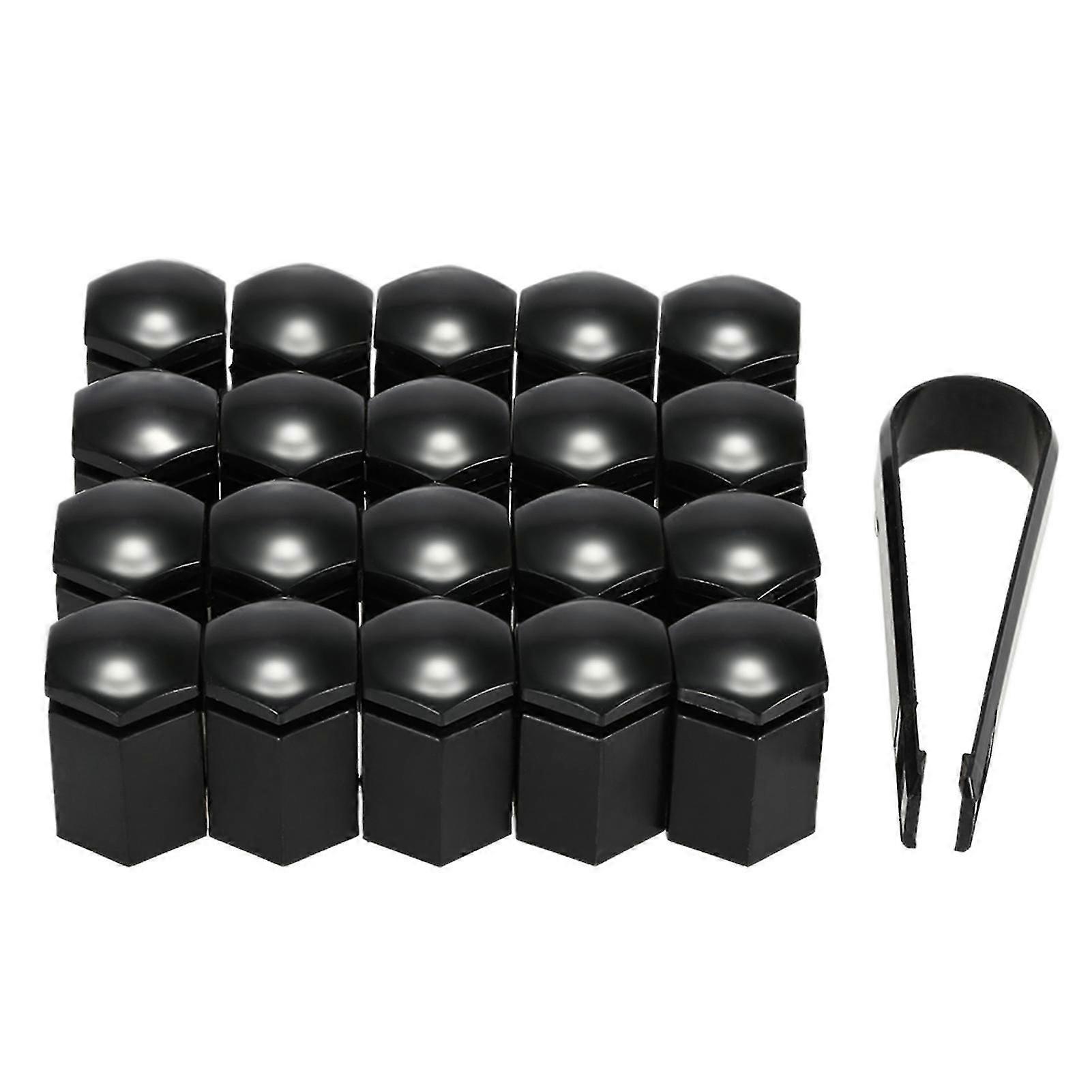 20 Adet Set 17mm Araba Tekerlek Somunu Cıvata Plastik Kapakları