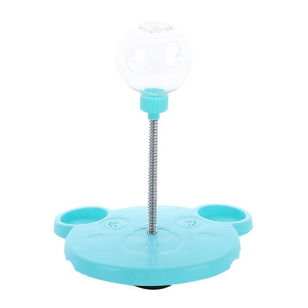 Bear Shape Pet Leaky Ball Dispenser Toy Interactive Cat Dog Feeder with Springs Catnip Slow Feeding Fun