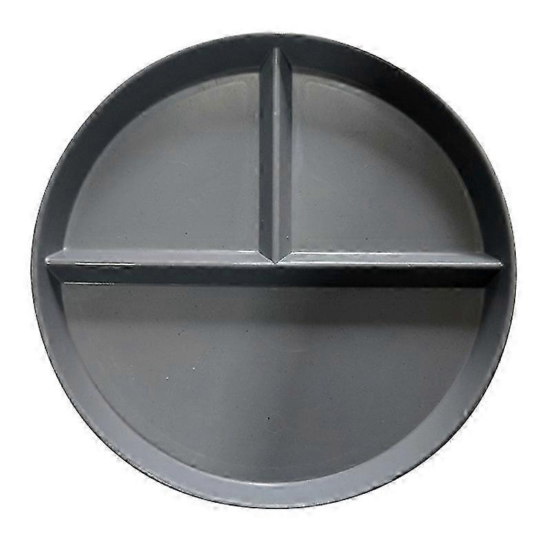 RY-0135 23cm carve up Dinner Plate Portion Control 3 Compartment Diet Wheat Straw BPA Free No