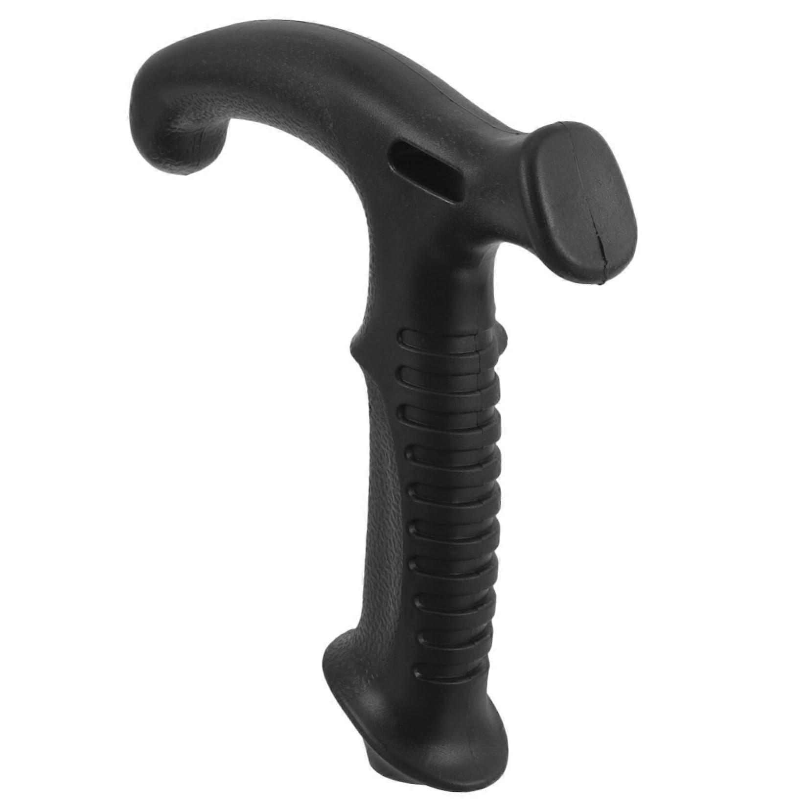 Ergonomic T-Shaped Cane Grip, Non-Slip Lightweight Plastic, Replacement for Trekking Poles, Compatible with Many Poles