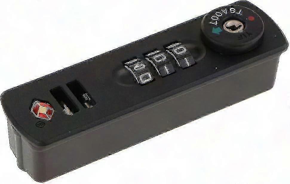 1 X Tsa007 Combination Padlock For Luggage And Suitcases 3 Digits (many Different Combinations) - Black