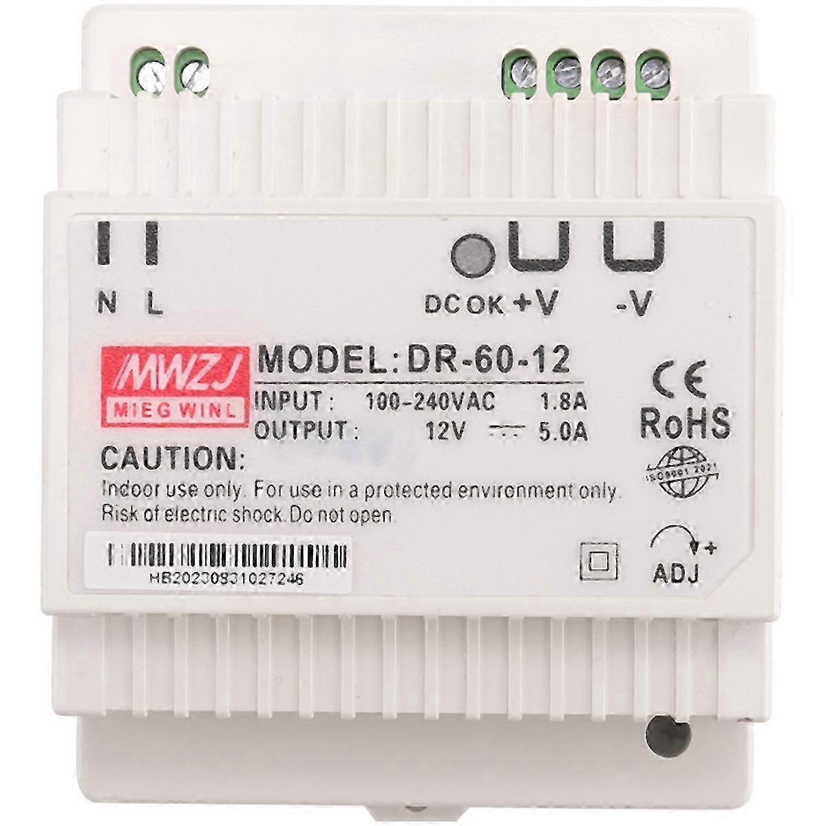Alimentation industrielle sur rail Din 220V AC vers DC - Ancien compatible avec les amplis