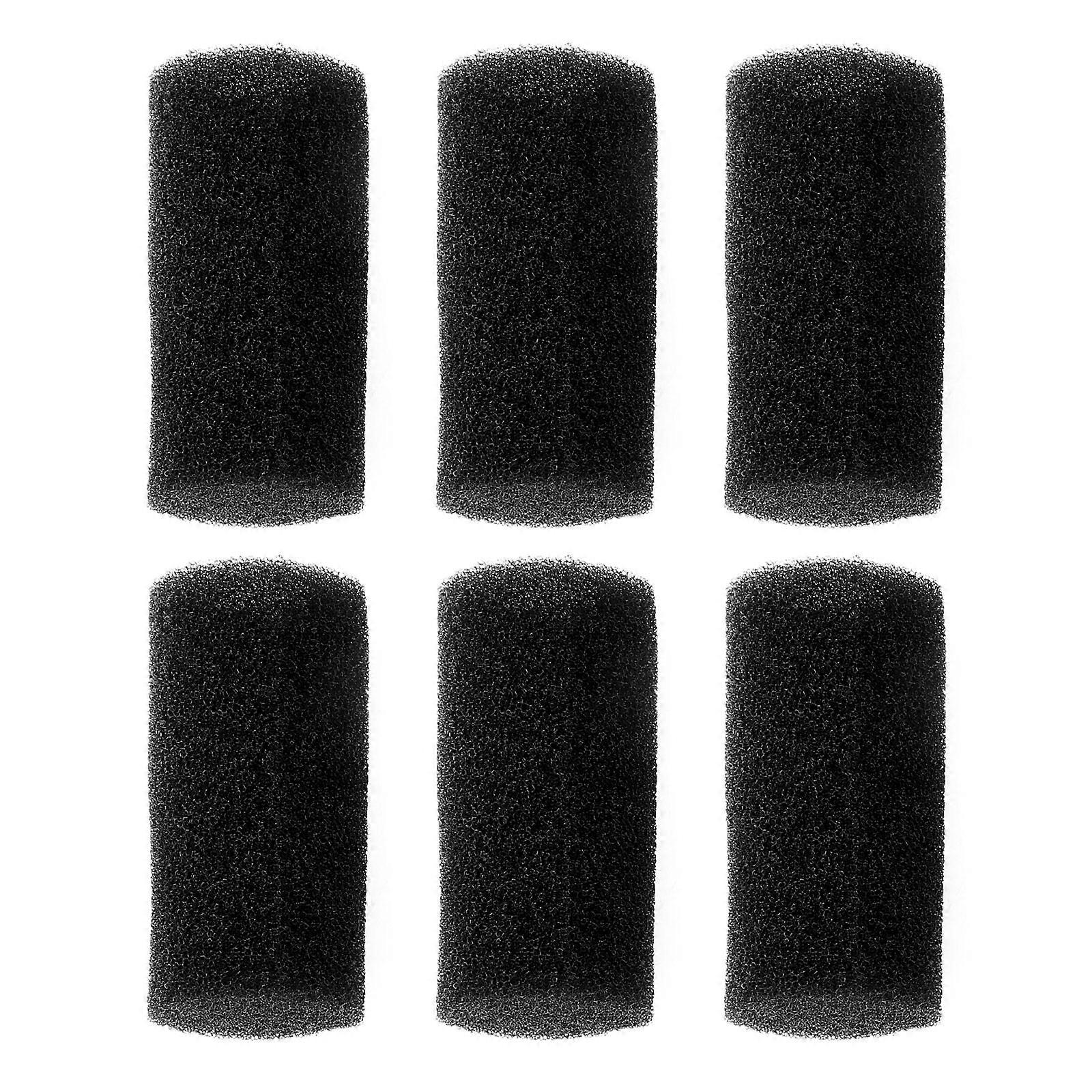 6 PCS Fish Tank Pre-Filter Sponge Roll Cartridge Replacement Filters for Aquarium (22mm)