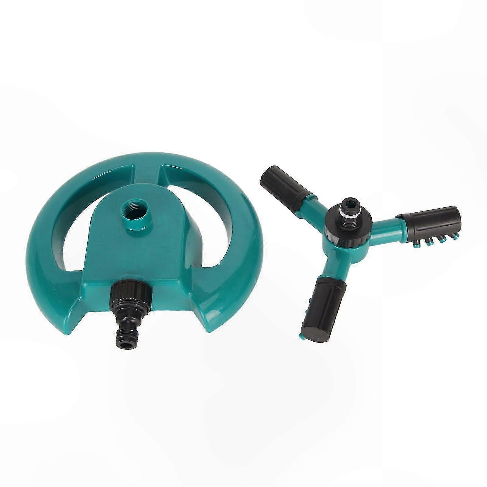 360° Rotating Yard Sprinkler with Ground Plug for Large Lawn and Garden Cooling System DN15 Fitting