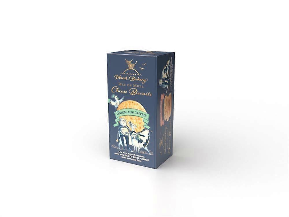 Island Bakery Isle of Mull Cheese Biscuits with Onion and Thyme 100g - 4 Pack