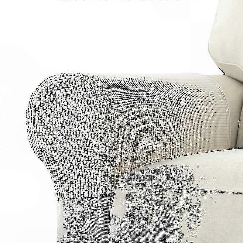 Stretchy Armrest Covers for Chairs and Sofas, Soft Protector Slipcovers for Couches and Recliners, 2 Pack