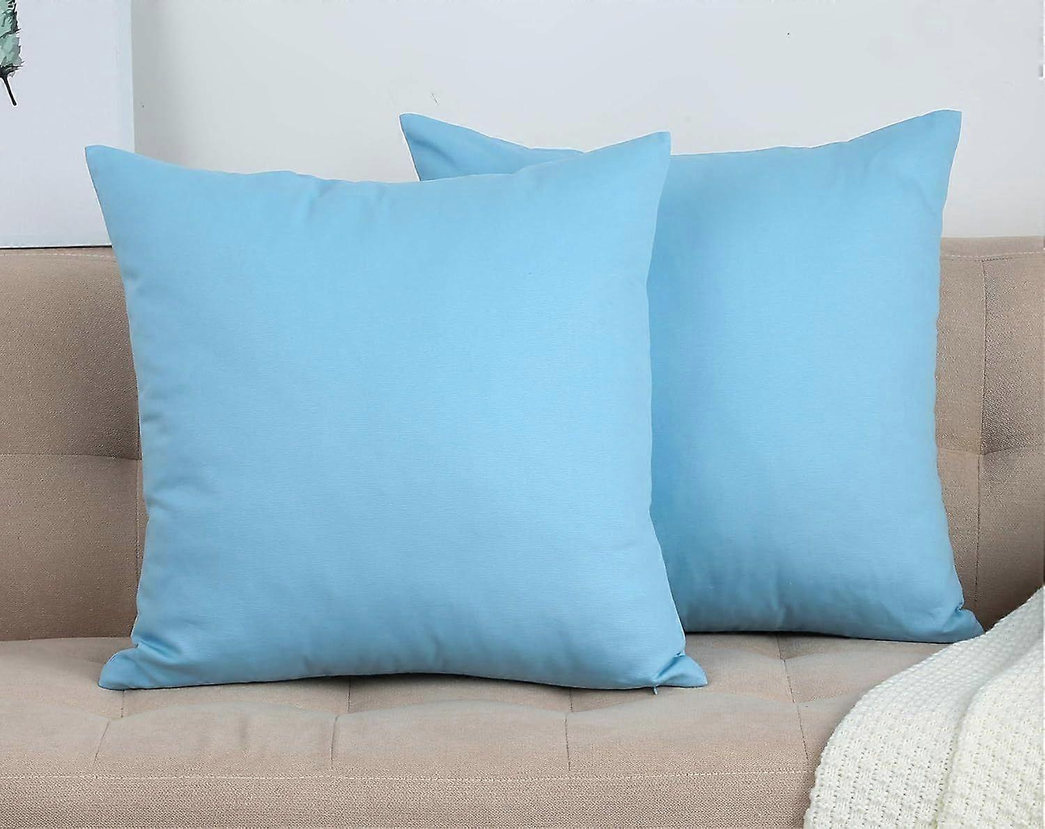 Handmade Decorative Solid Cotton Canvas Throw Pillow Covers/Pillow Shams
