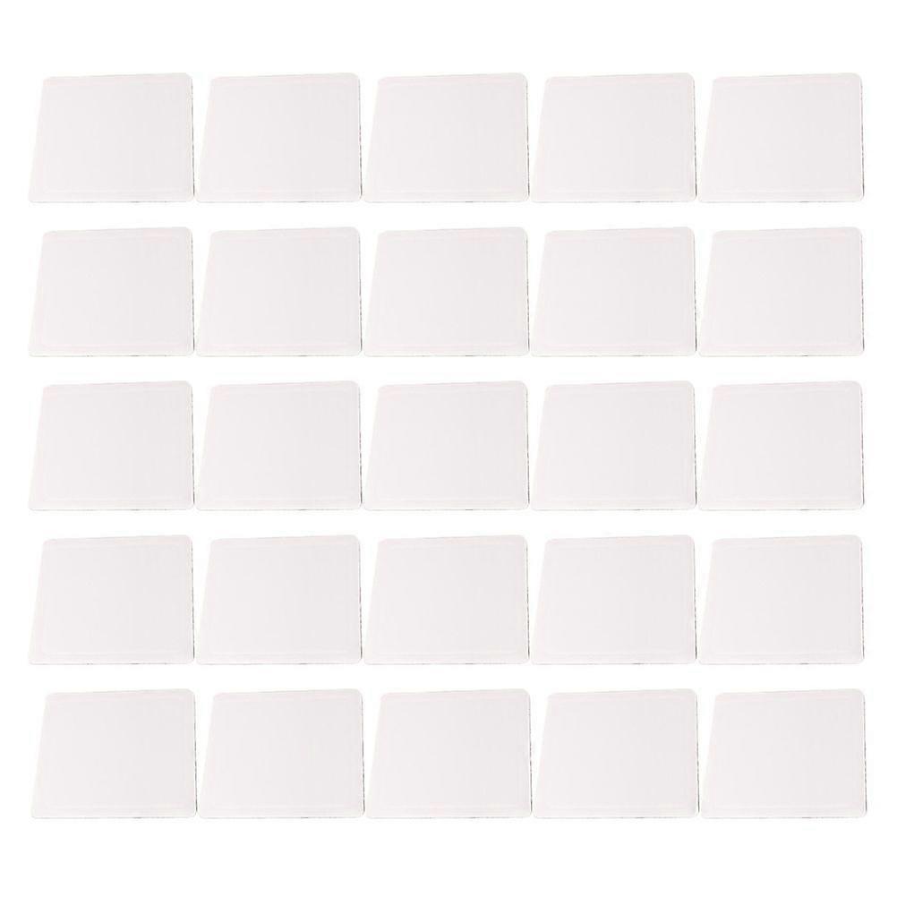 25pcs Square Cardboard Cake Box Pads Cake Base Paper Pads Presenting Cakes Cupcake Tray Mousse Mats (4 Inches White)
