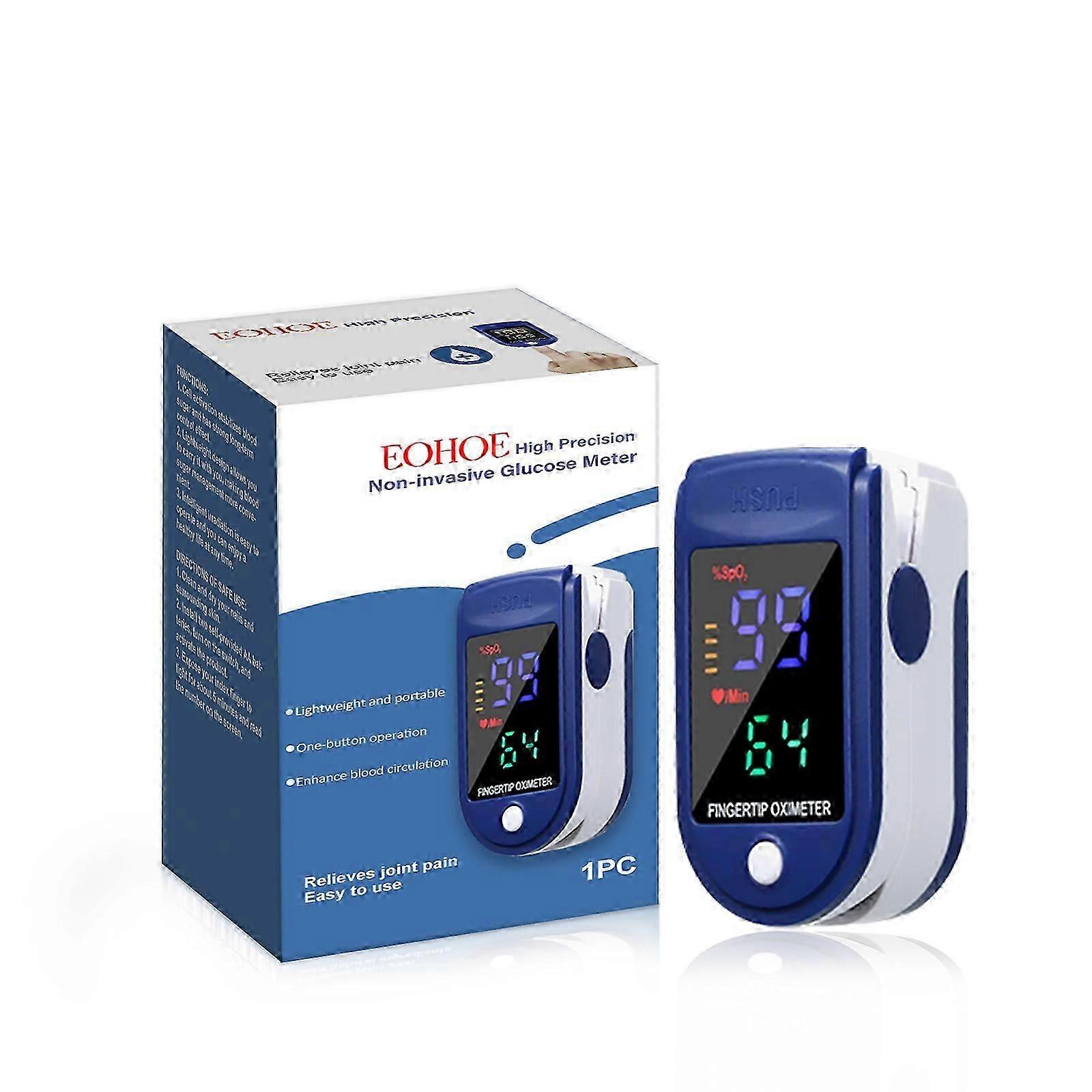 Portable Blood Glucose Monitor with Leg Foot Discomfort Relief Feature Compact Health Tracking Device with Clear Display Readings