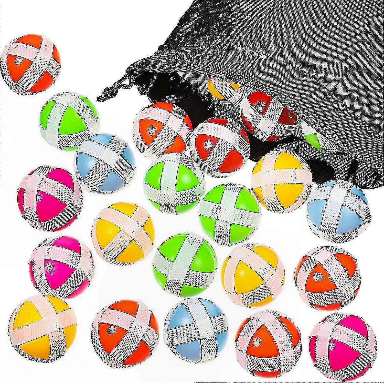 30-Pack Hook and Loop Fabric Dart Balls for All Ages