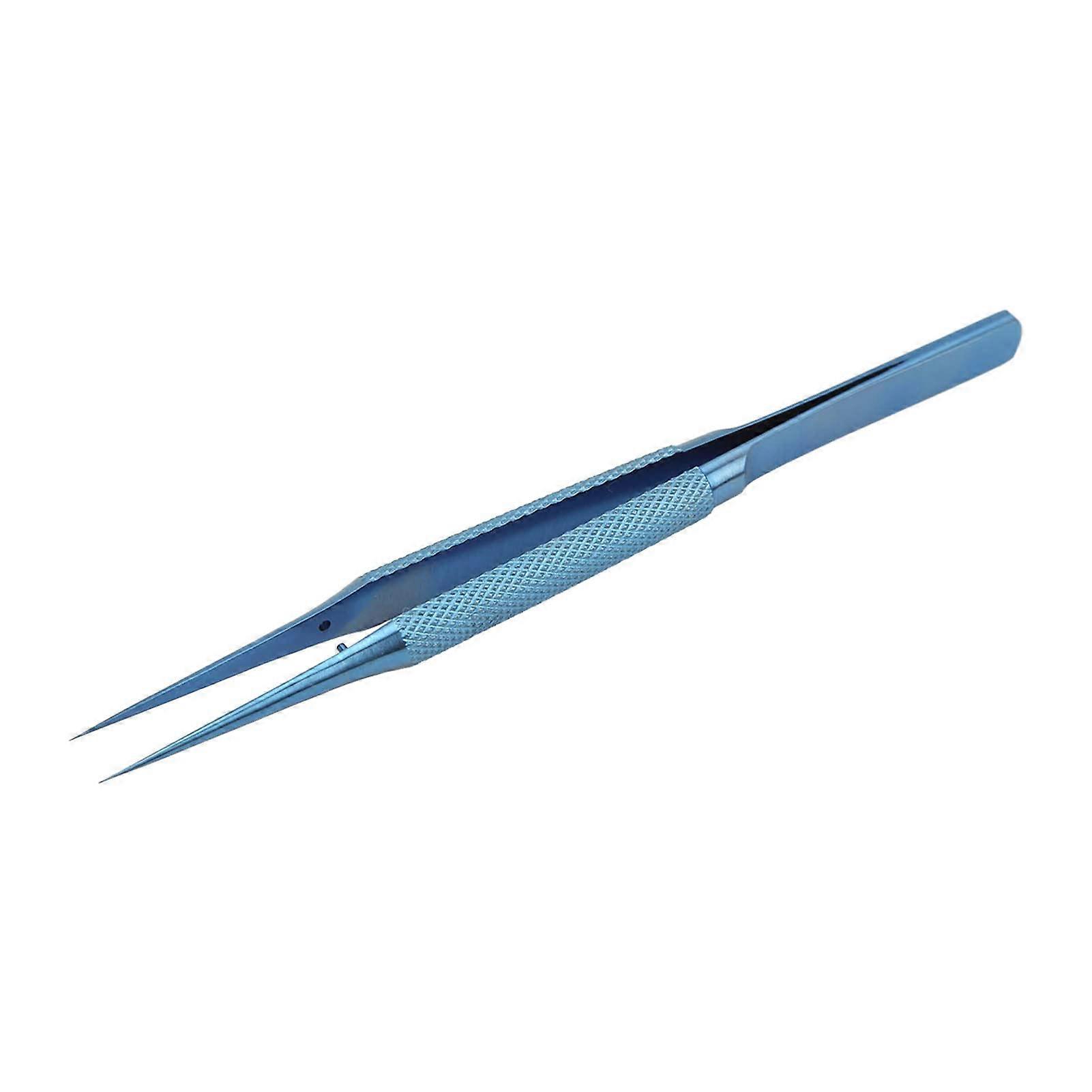 Microscope Tweezers Alloy Fine Tip, Precise Clamping, AntiOverpressure Buckle, Convenient Storage, For 0.15mm Objects
