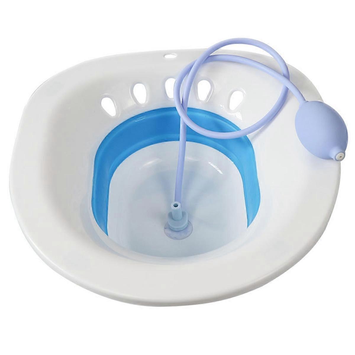 Sitz Bath, Sitz Bath for Hemorrhoids, Sitz Bath for Toilet Seat, Postpartum Care, Steam Seat for Women, Flusher Hose