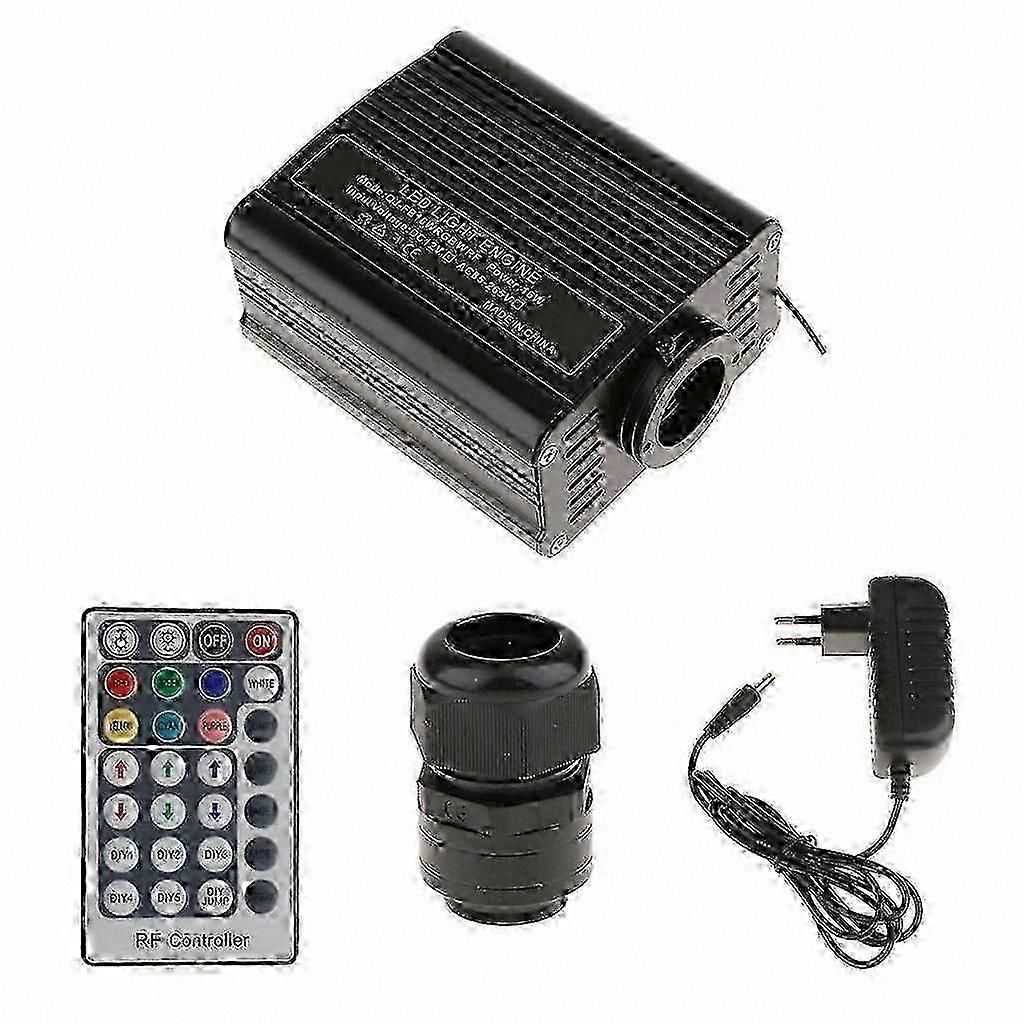 RGBW LED Light Source with 28-Key RF Remote Control and EU Plug Adapter