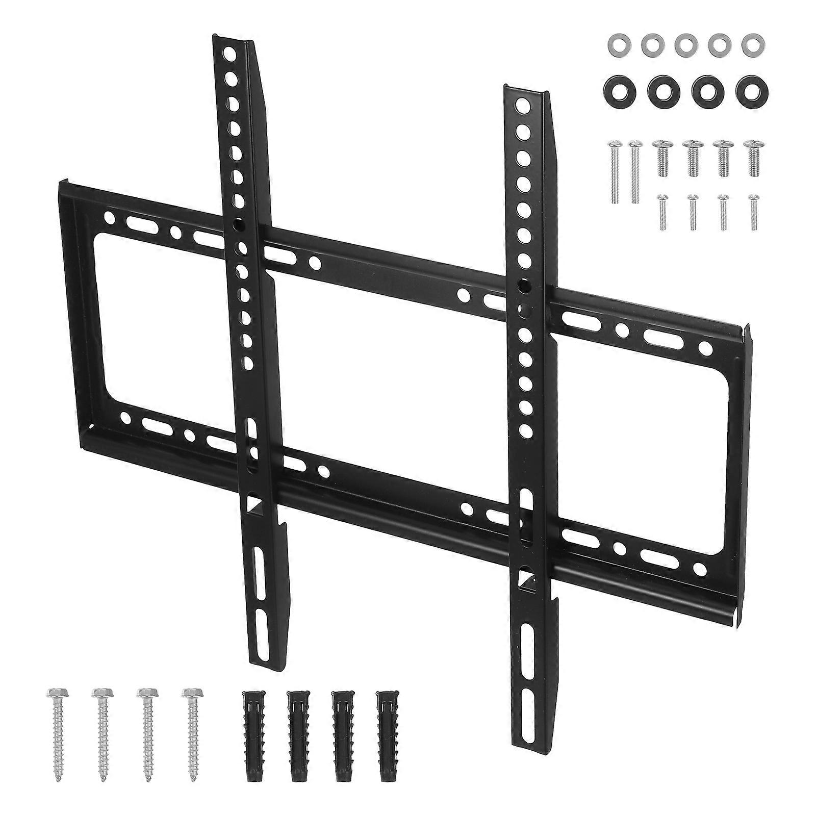 Sleek Design TV Holder Adjustable Angles Secure Hold Universal TV Mounting Hardware Kit for 26-63 Inch TV Screens Black 1Set