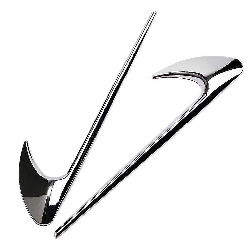 2Pcs Car Side for E W213 C- W205 Refit E63S Accessories Silver