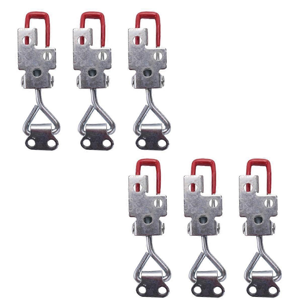 Pull Latch Clamp 6PCS Pull Action Latch Adjustable Toggle Clamp 150Kg 330Lbs Holding Capacity