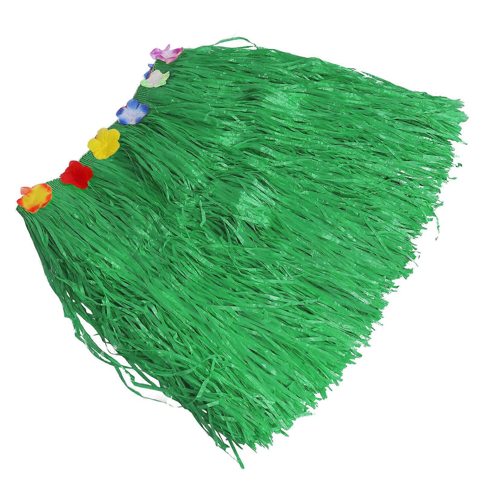 Grass Skirt Decoration Luau Party Table Skirt for Table Decoration Green