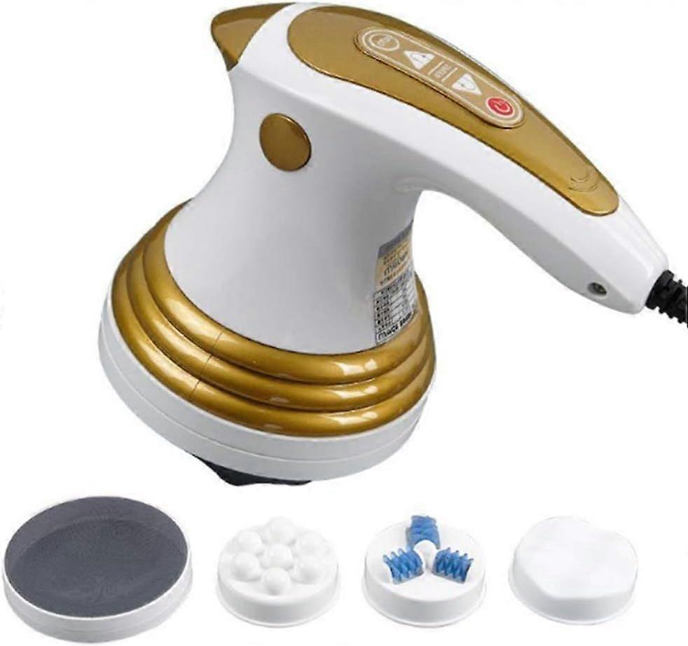 3 in 1 Handheld Electric Massager Fat Remover 6 Modes Cellulite Remover Strong Vibration(WHITE)