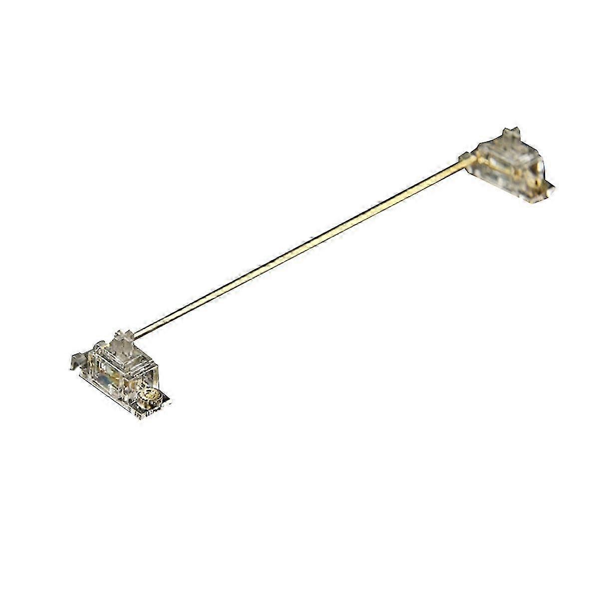 Optimized Transparent Gold Plated Keyboard Stabilizers for Mechanical Keyboards: Plate Mounted & PCB Mount Design