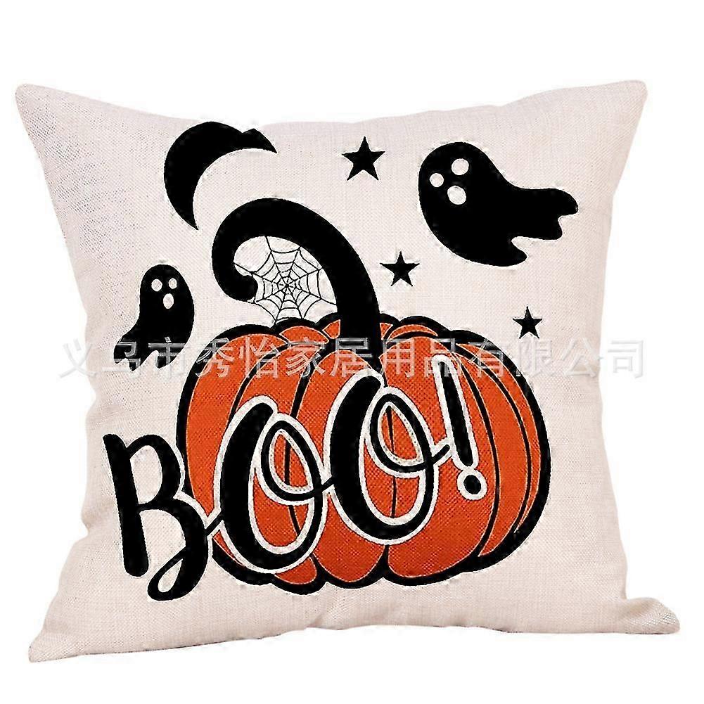 Throw Pillow Cover Halloween Pumpkin Pillow Cover Cartoon Throw Pillow Cover Sofa Cushion Cushion Cover