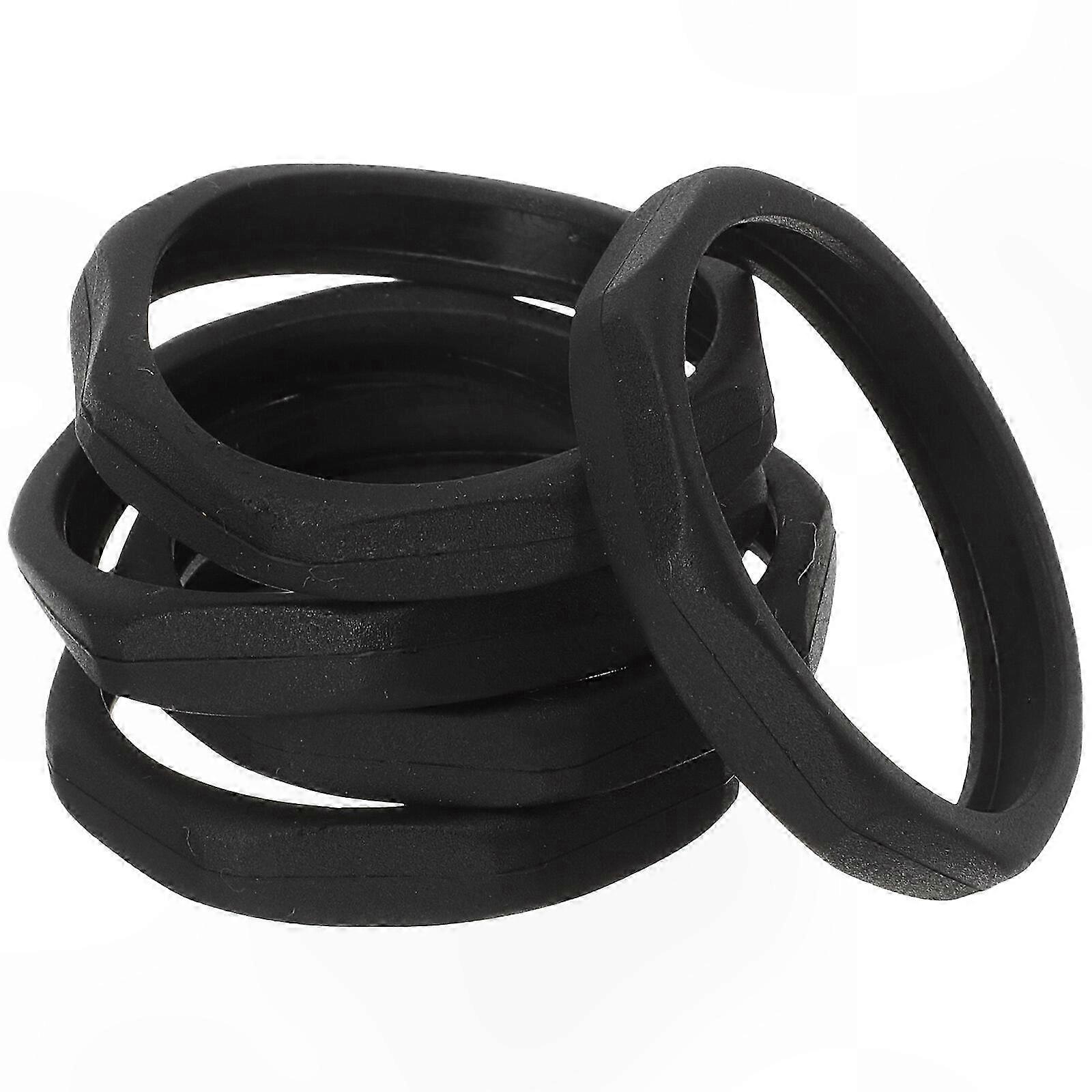 5-Pack Microphone Anti-Roll Rings, Non-Slip Plastic Protective Mic Stabilizers