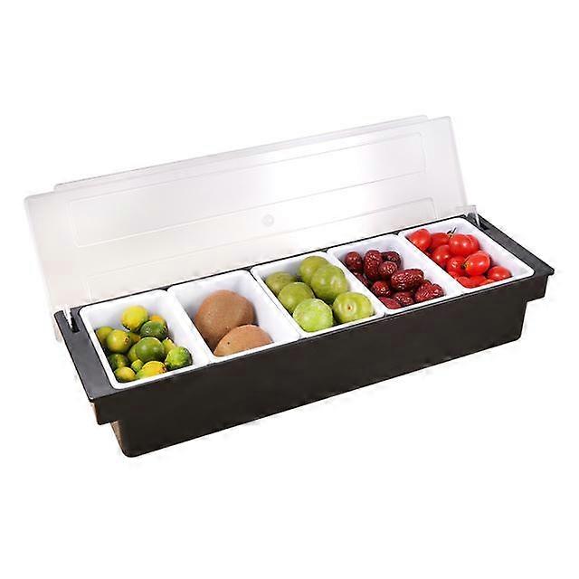 Kitchen Storage Box 5 Compartments Fruit Vegetable Containers Food Fresh Keeping Box