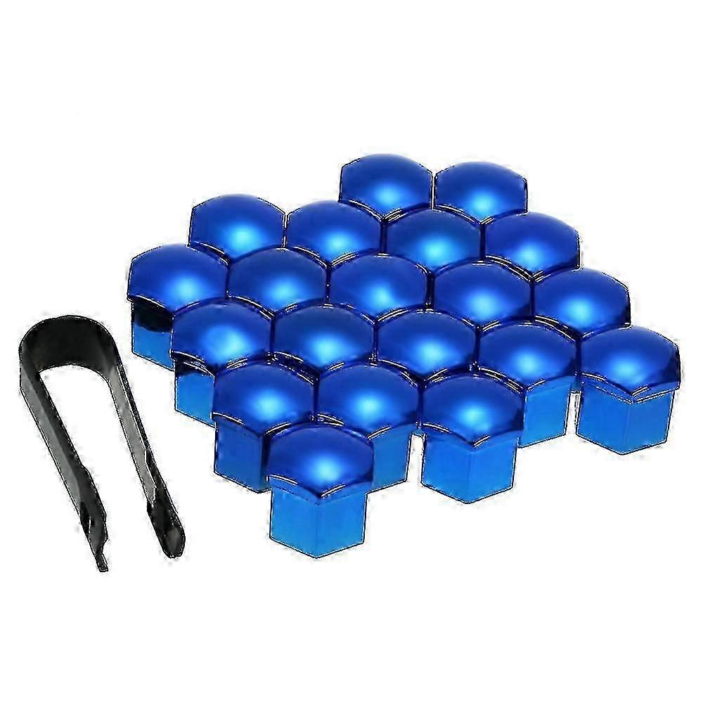 21mm Universal Wheel Lug Nut Covers Caps (20pcs) Screw Protector