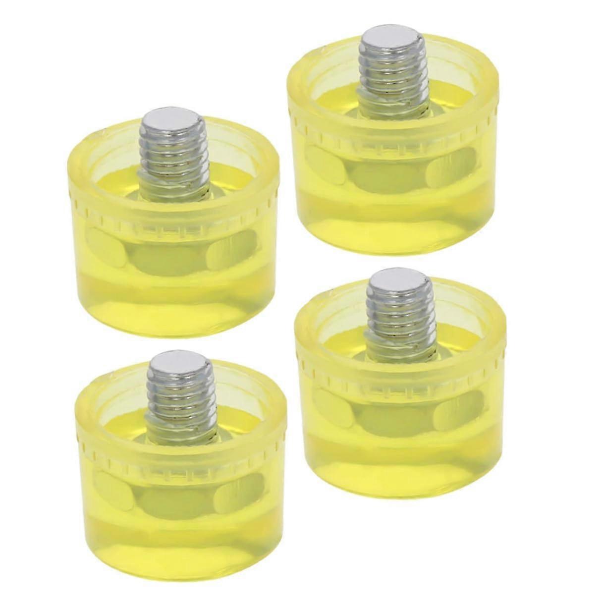 Replacement Rubber Mallet Tips 4 Pcs For Shock Absorbing Hammer Heads For Woodworking Upholstery Mechanic Use
