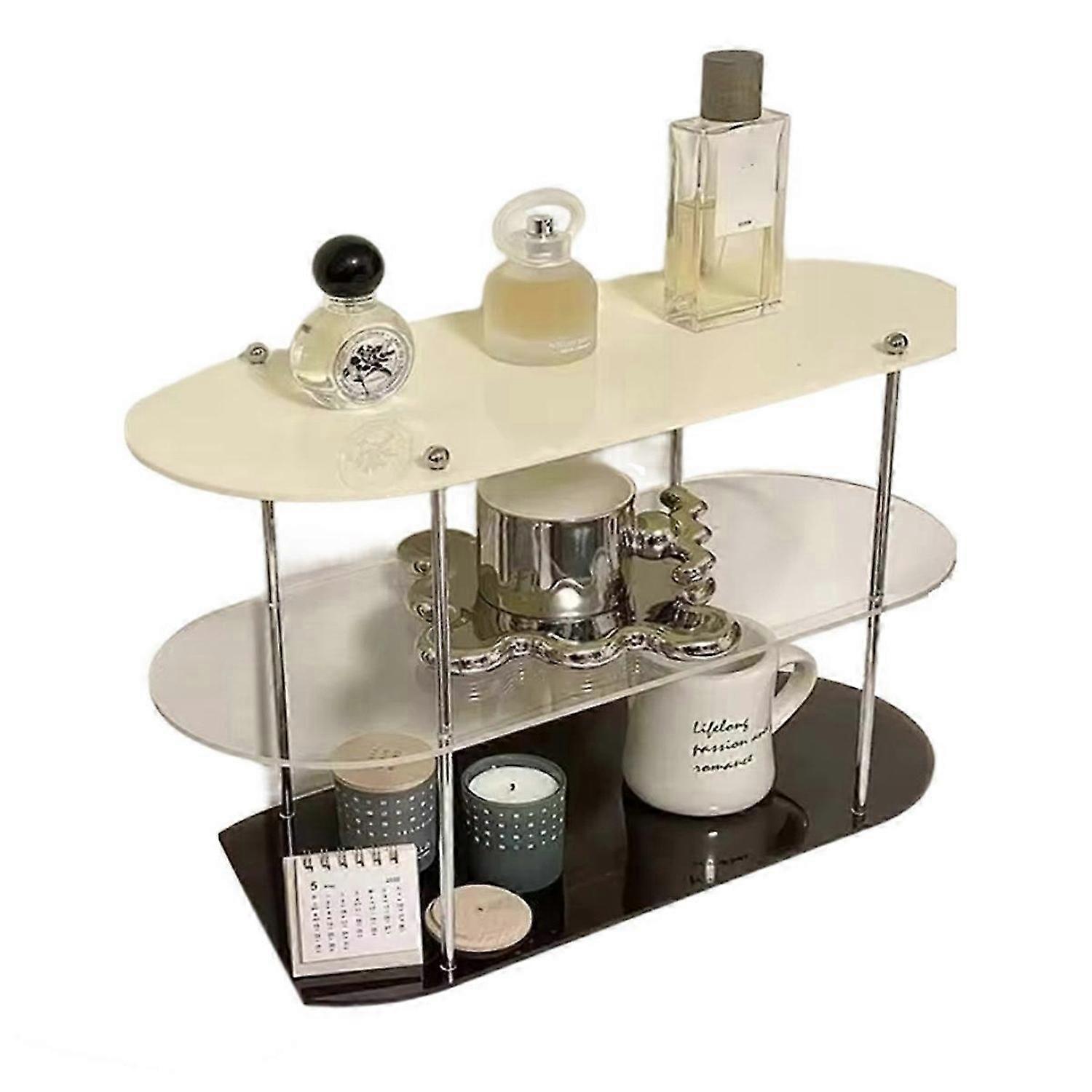 Ins Style Acrylic Multi-Layer Storage Rack Decorative Shelves A