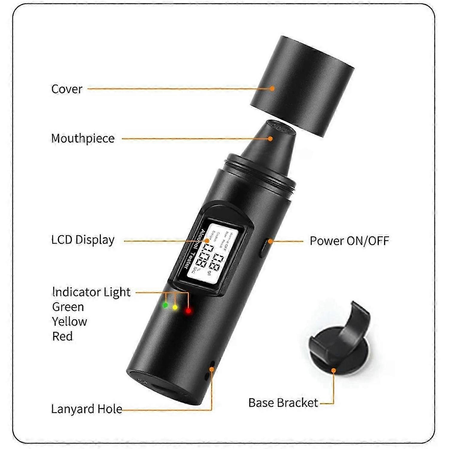 Accurate Professional Electronic Breathalyzer Alcohol Test Tools A