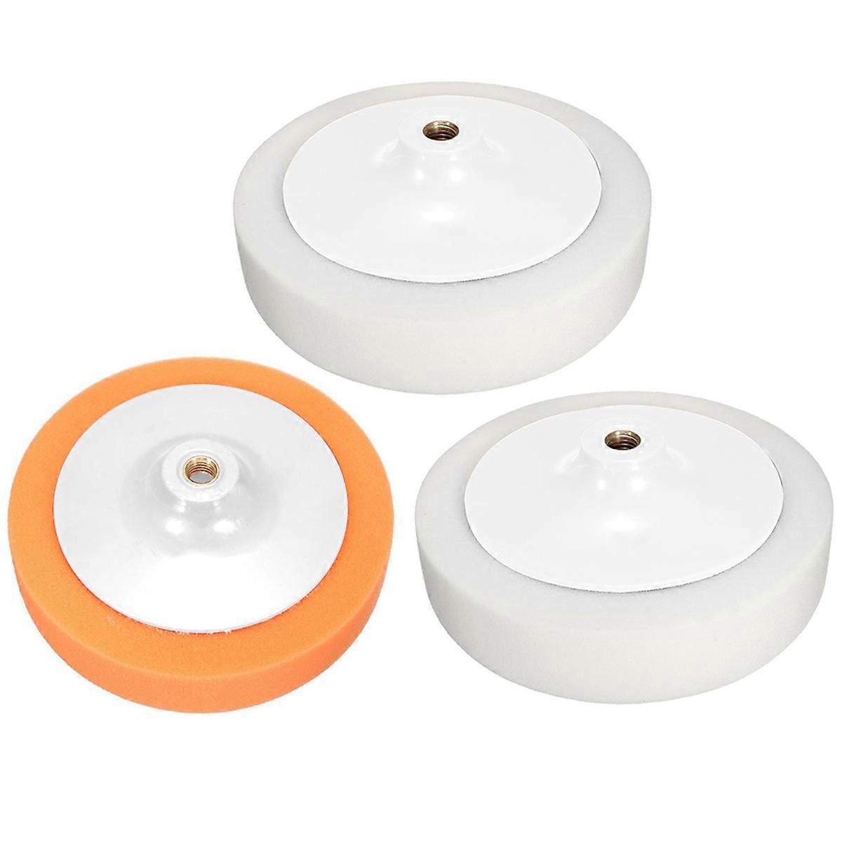 3X 7 Inch 180mm Car Polishing Buffing Head Mop Pad Soft Sponge with M14 Thread