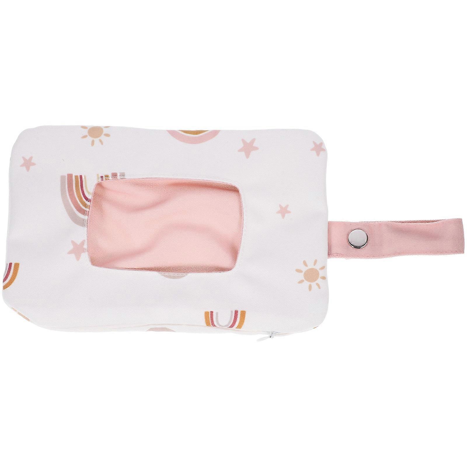 Baby Wipes Container Bag Portable Wet Tissue Dispenser Bag for Storage Use