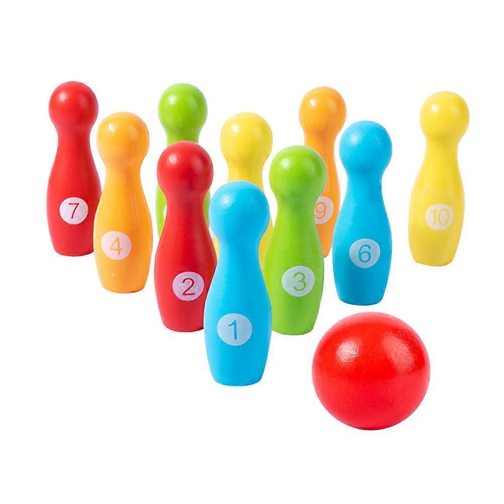Assorted Color Bowling Toys Set for Indoor Children Bowling Game Toys 1Set